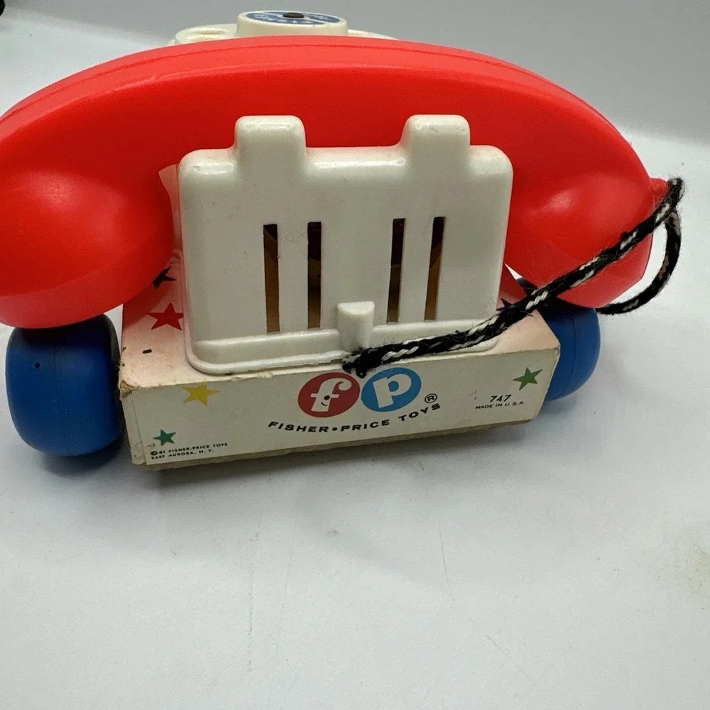 Fisher Price 1961 Rotary Chatter Phone #747  Vintage Toy Phone